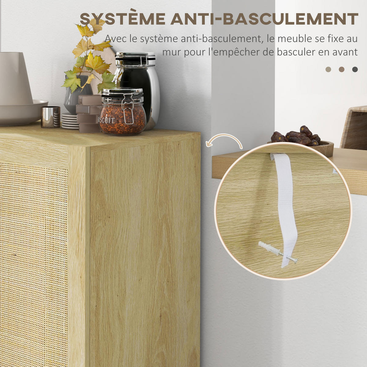 SIDEBOARD Naturfarben, 2 Türen, 73/41/102 cm - Naturfarben, Holz (73/102/41cm) - PANGIVO