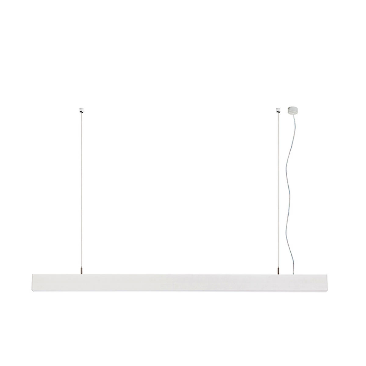 PENDELLEUCHTE PESANTE 35 eloxiertes Aluminium 40 W - Silberfarben, Metall (30/30/120cm) - Rendl