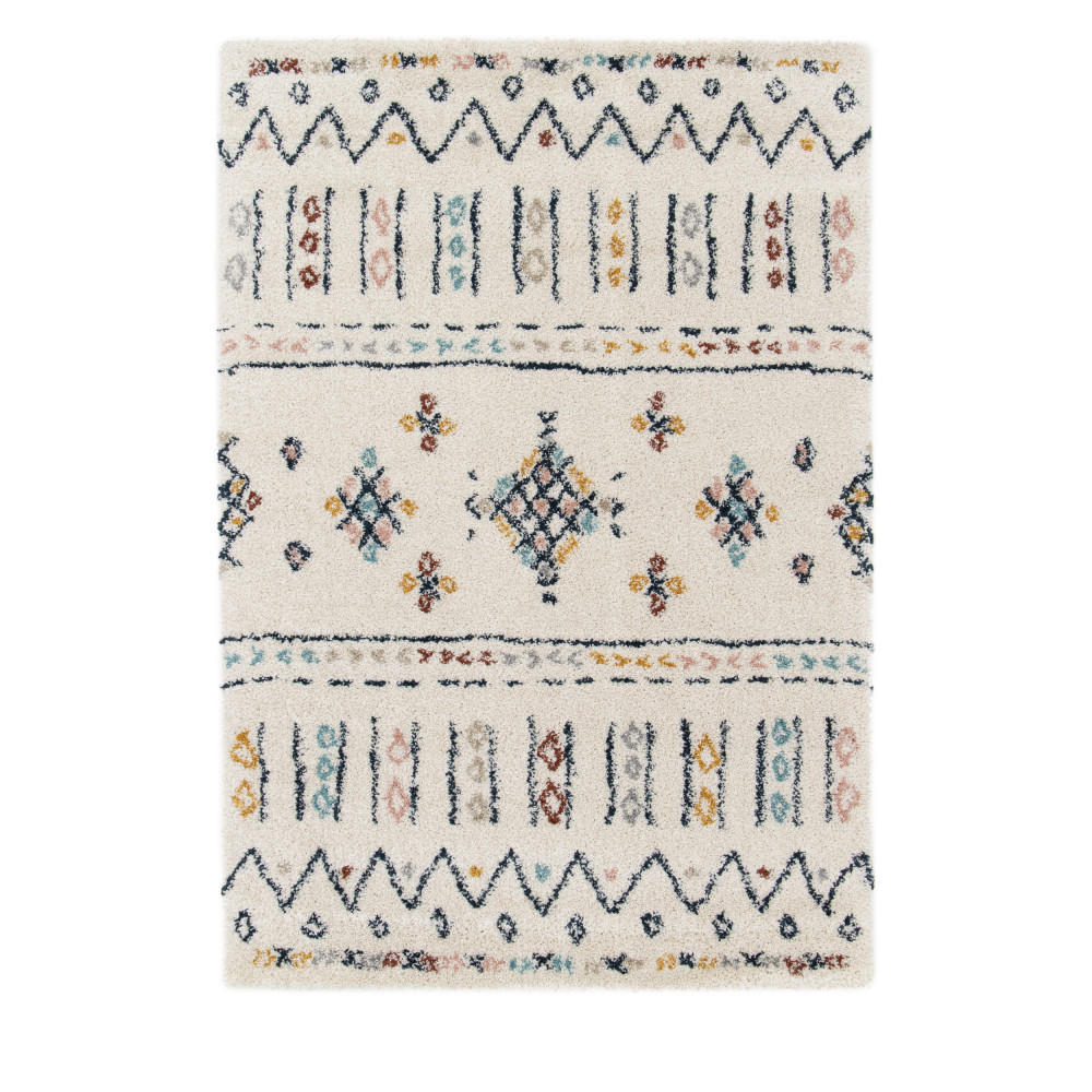 BERBER-INSPIRIERTER Teppich - Noren - 120 cm x 170 cm - Multicolor, Kunststoff (120/170cm) - Drawer