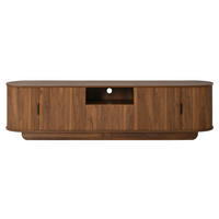 TV-SCHRANK 180/40/50 cm Walnussholzfarbe mit Schiebetüren, 2 Türen und 1 Schublade - Nussbaumfarben, Holzwerkstoff (180/50/40cm) - Oxeza