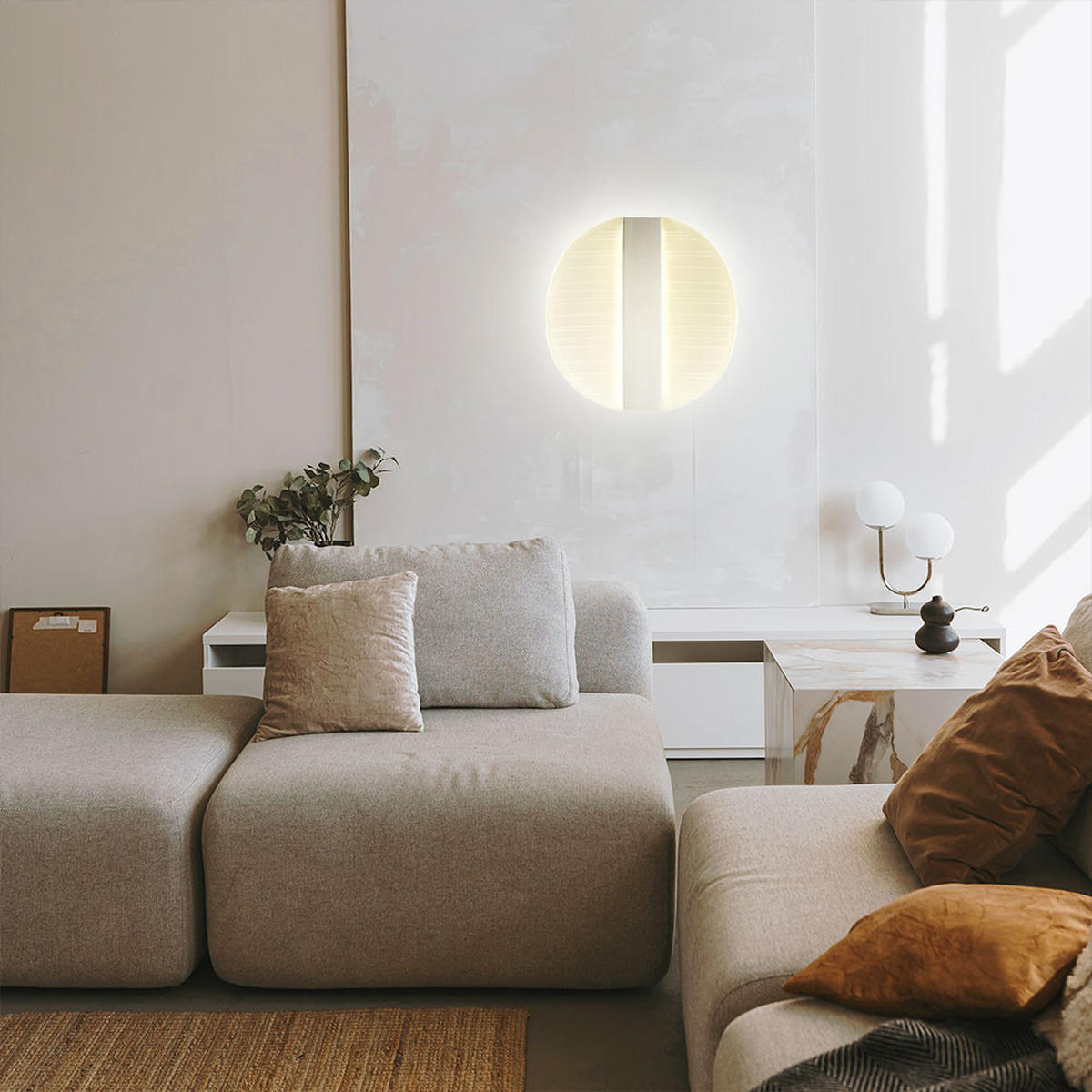 LED WANDLEUCHTE Metall Silber - Silberfarben, Metall (16/6.5/16cm) - Globo Lighting