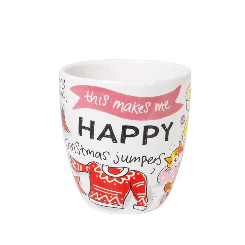 MINI-BECHER Art Happy in Bunt - 200 ml - Multicolor, Keramik (0.2L) - Blond Amsterdam