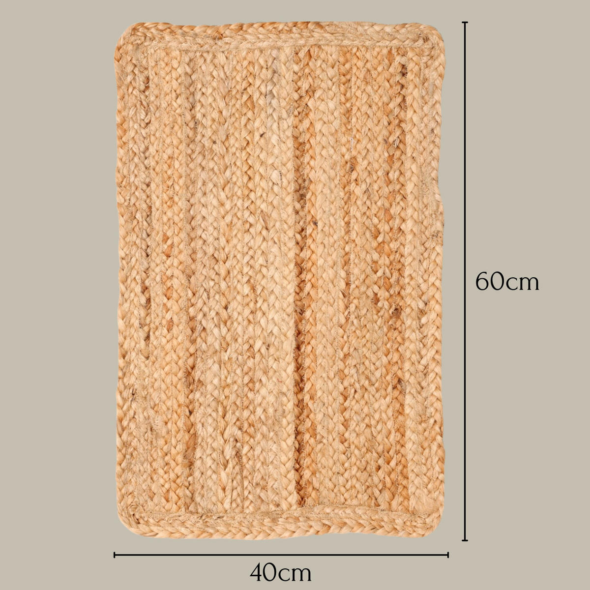 JUTETEPPICH Nitin natur 60/40 cm - Naturfarben, Naturmaterialien (40/60cm) - My-Rug
