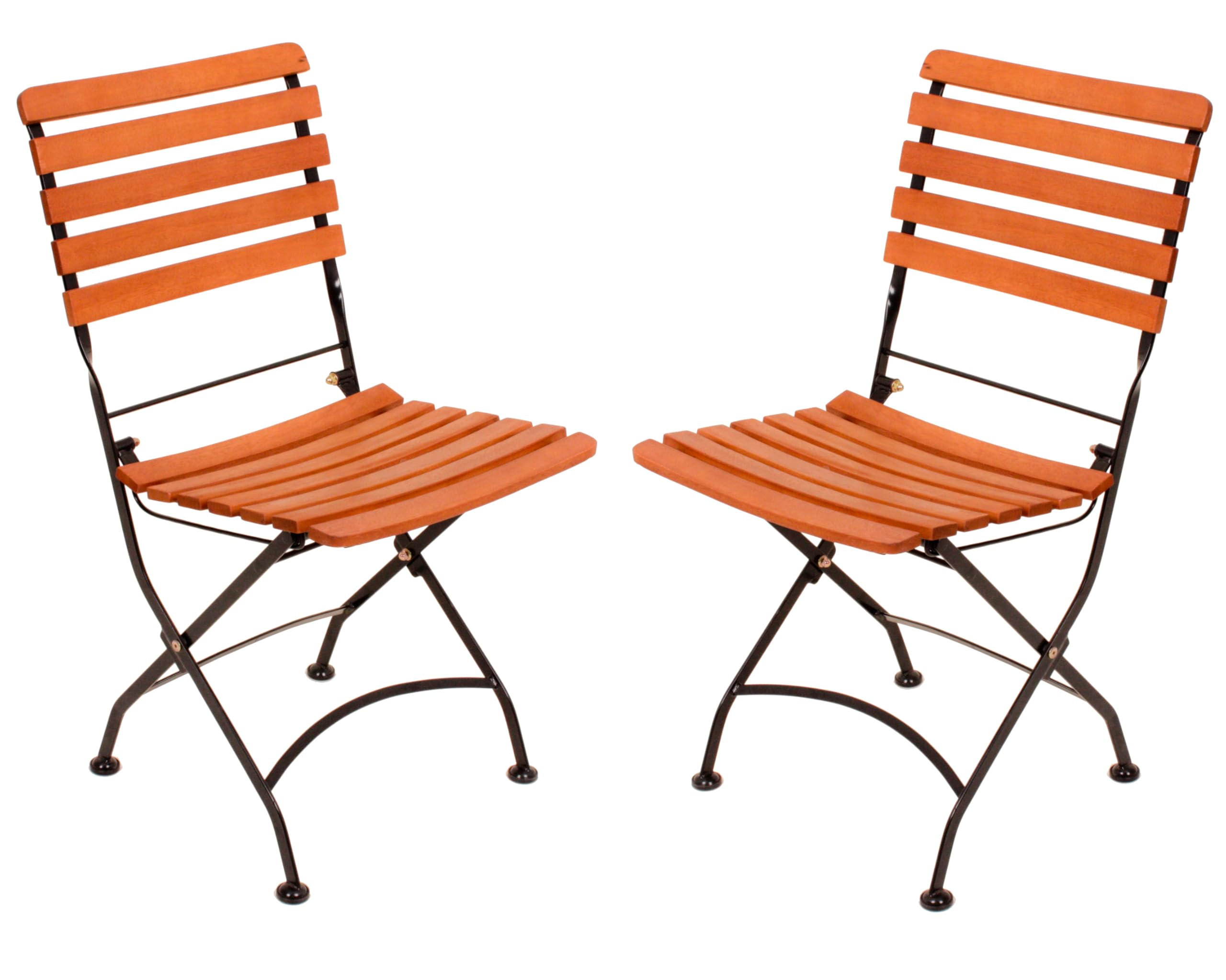GARTENSTUHL 2er Set Arvid Hellbraun Klappstuhl - Hellbraun, Holz (46/90/39cm) - DELUKE