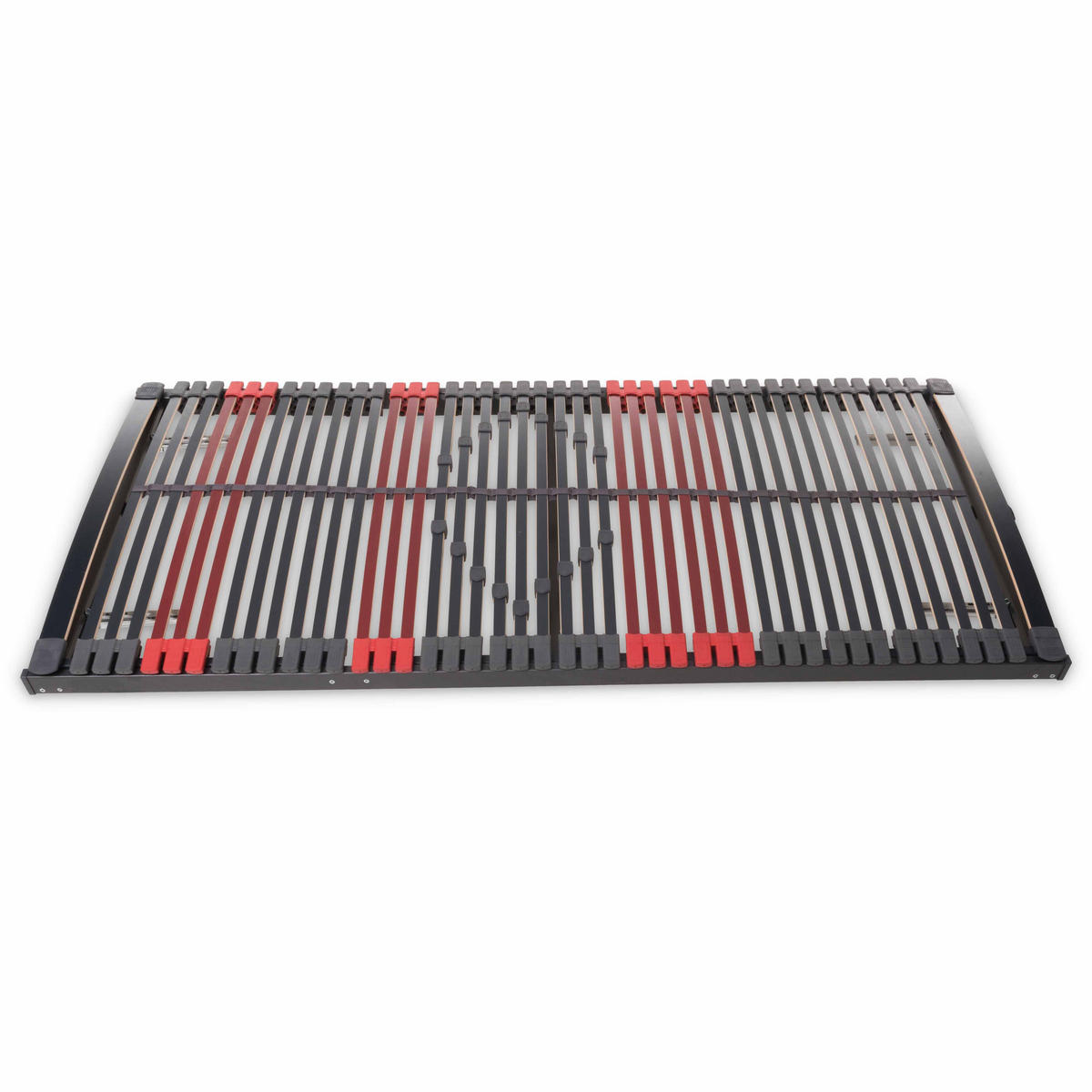 LATTENROST Max Premium K+F, 7-Zonen mit 44 Leisten, Kopf- und Fußteilverstellung, Größe: 90x220 - Anthrazit, Holz (90/220cm) - Betten-ABC