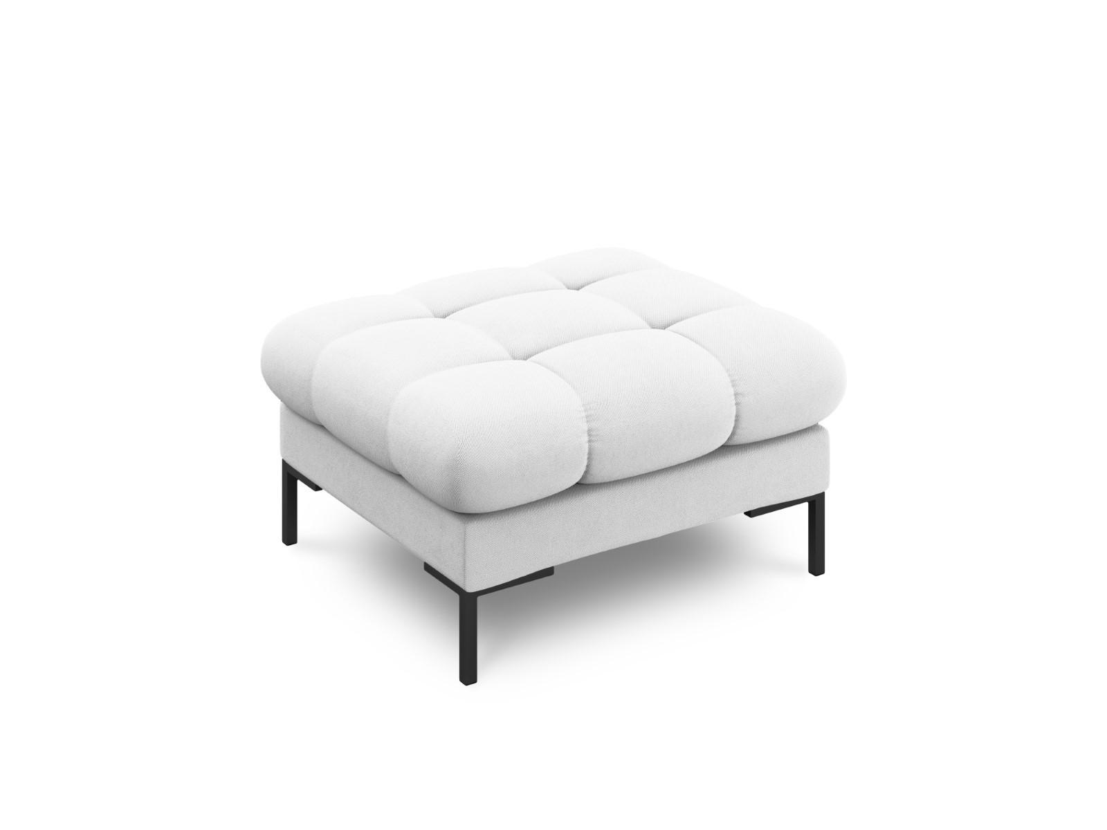 POUF Mamaia aus strukturiertem Stoff hellgrau - Hellgrau, Textil (60/41/60cm) - Micadoni