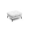 POUF Mamaia aus strukturiertem Stoff hellgrau - Hellgrau, Textil (60/41/60cm) - Micadoni