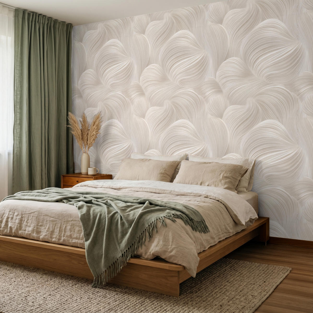 TAPETE - Lines - Ventilator - Beige - 260x200 cm - Creme, Papier (260/200cm) - OnlyWow