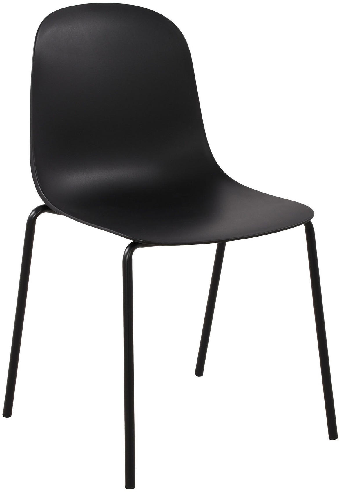 GARTENMÖBEL-SET Ida 2 Stühle 166x60x85cm Kunststoff Schwarz Balkonset - Schwarz, Kunststoff - DELUKE