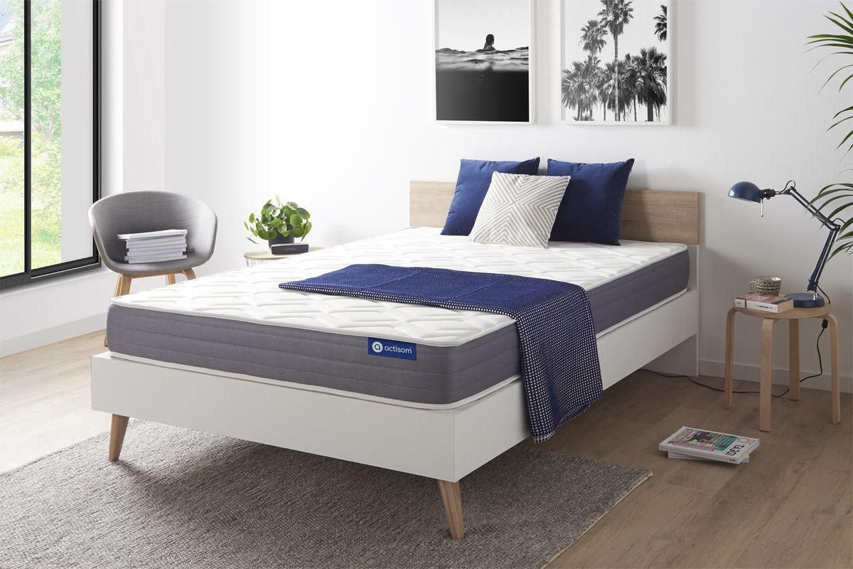 MATRATZE Actilatex dream Latex und Memory-Schaum 135 x 190 cm h2 - Weiß, Textil (135/190cm) - ACTISOM