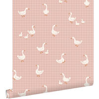 TAPETE Gänsen 50 x 900 cm - Pink, Papier (50/0.1cm) - ESTAhome