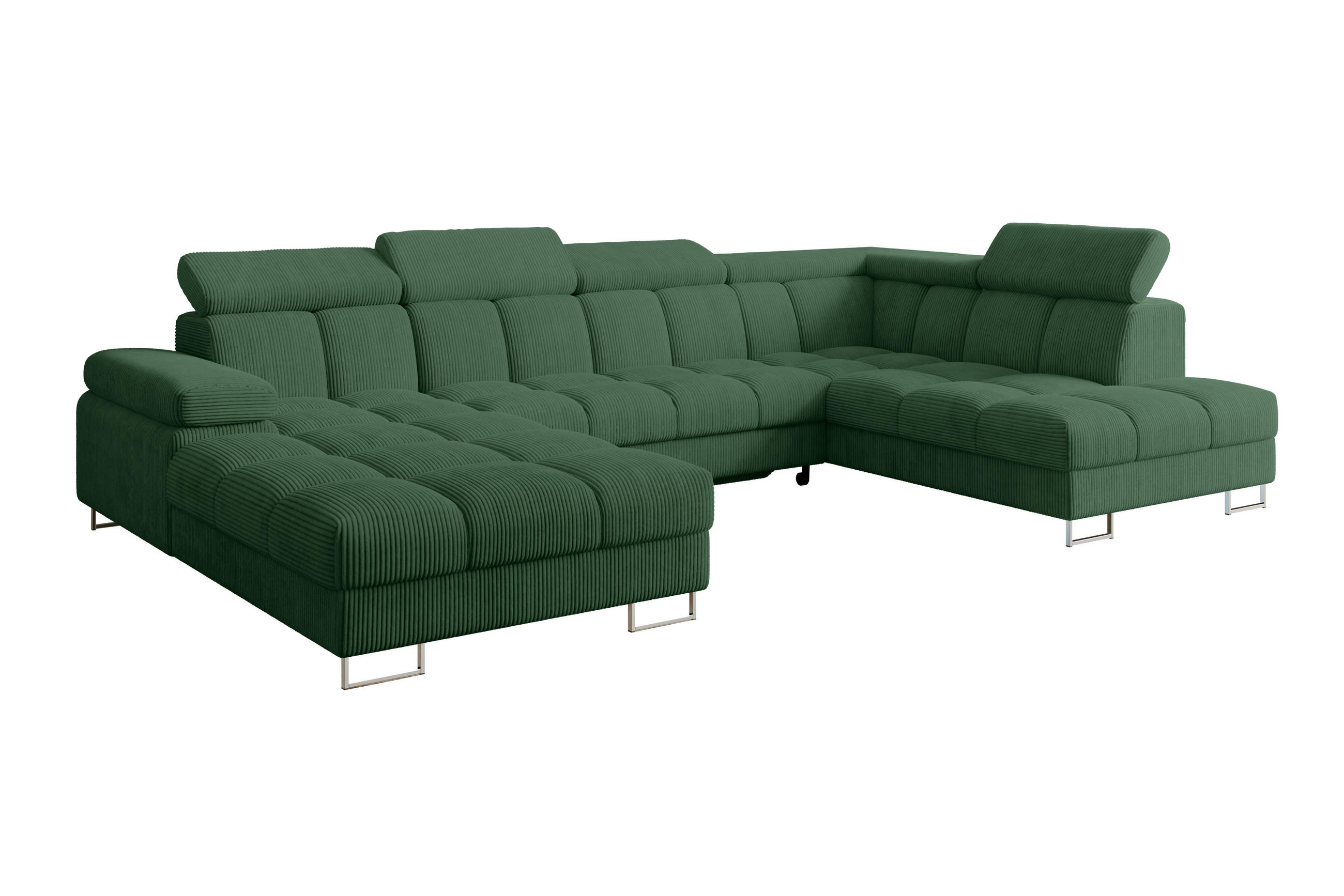 Altdecor Wohnlandschaft Waldgrün 203x79x345 cm