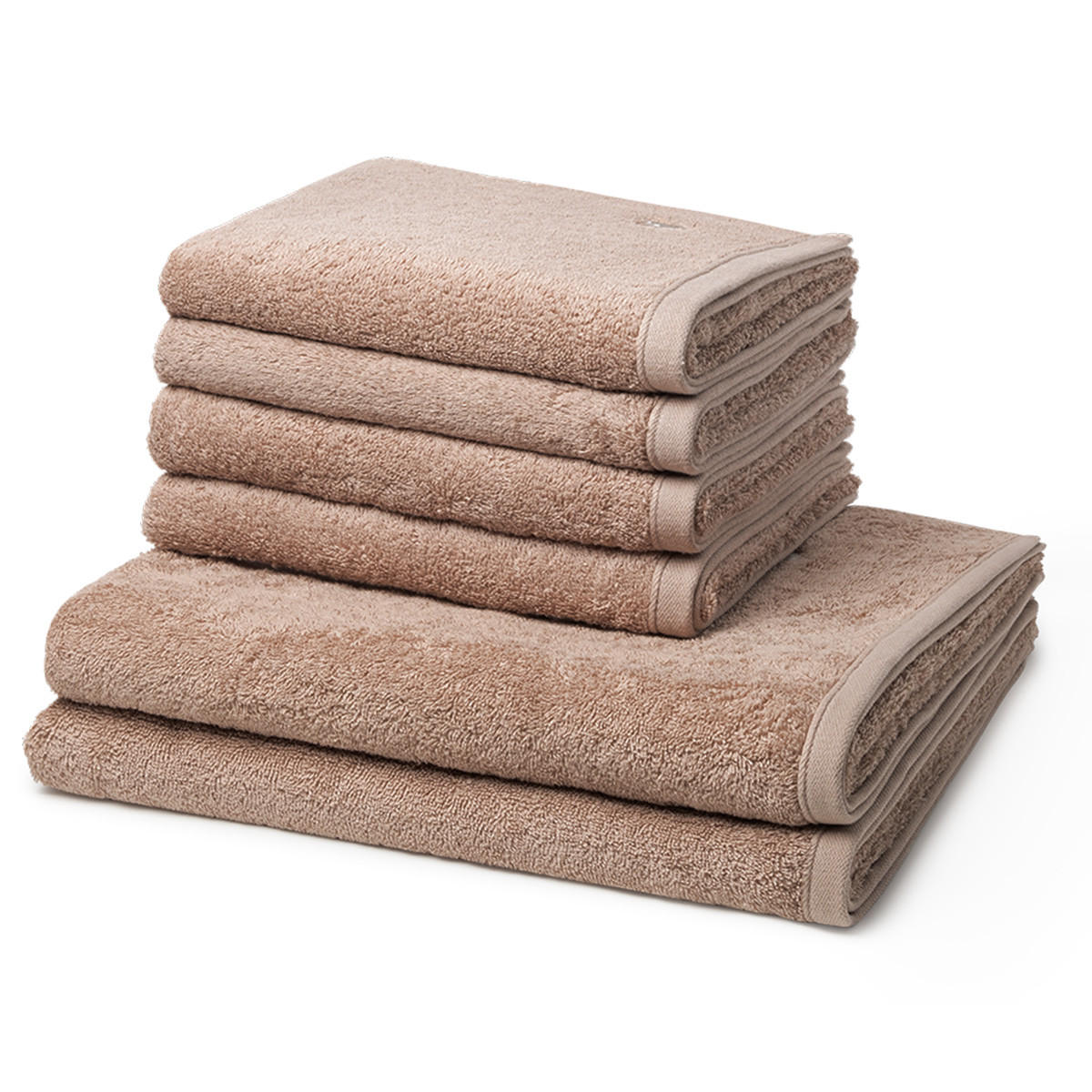 FROTTIERSET Vita 6-teilig - Braun, Textil (50/100cm) - Ross