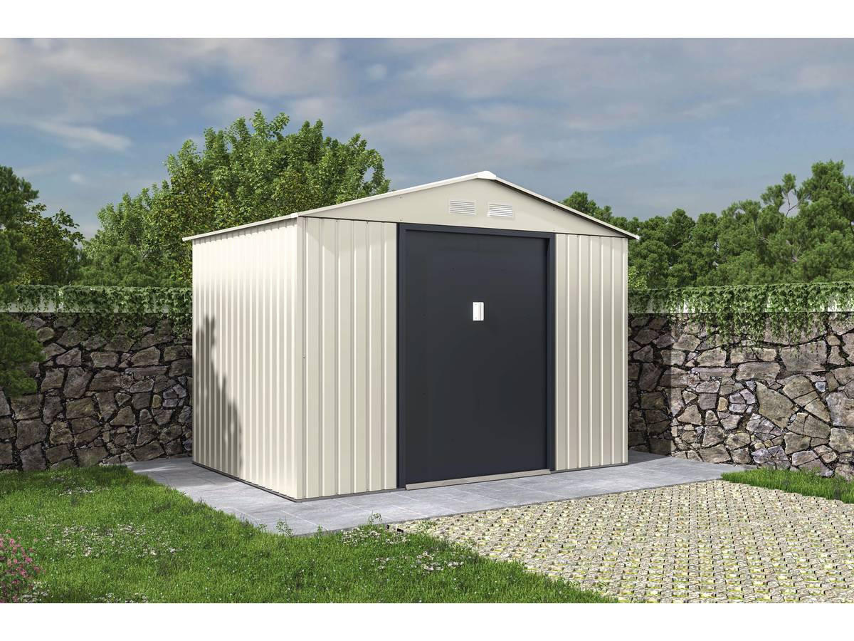 METALL-GARTENHAUS nebraska beige - Beige, Metall (277/202/191cm) - Habitat Garten