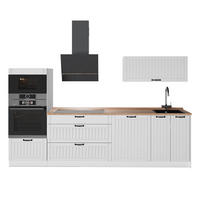 KUHINJA Fame-Line, Bela podeželska hiša/Bela, 280 cm, DP Hrast - bela, leseni material (280/153.6/60cm) - Vicco
