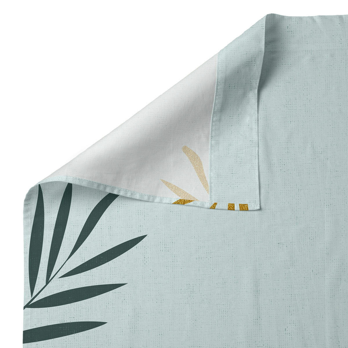 OBERBETTLAKEN foliage mint 160x270 cm mehrfarbig - Multicolor, Textil (160/270cm) - Happy Friday