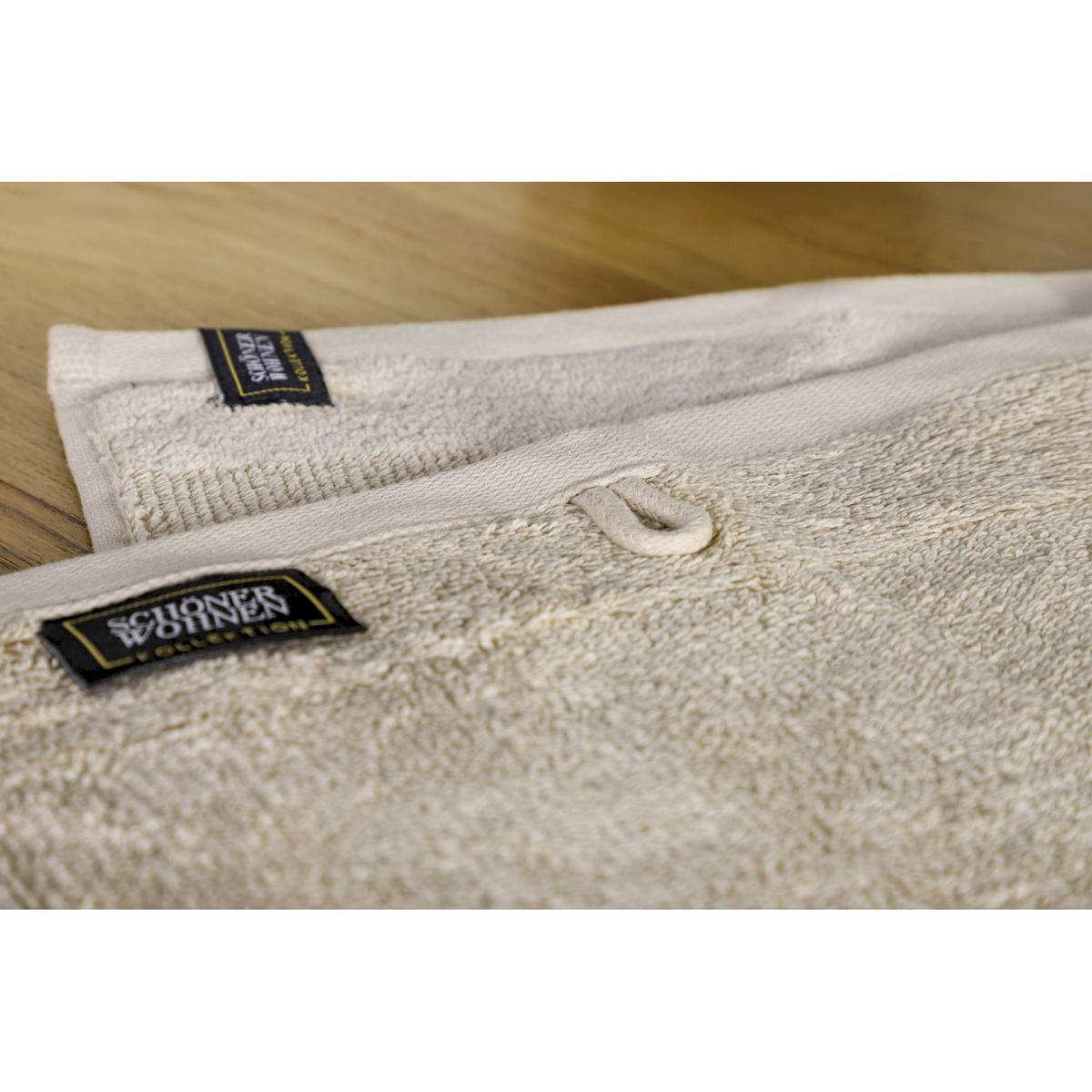 GÄSTEHANDTUCH SENSE-6 - Beige, Textil (30/50cm) - Schöner Wohnen