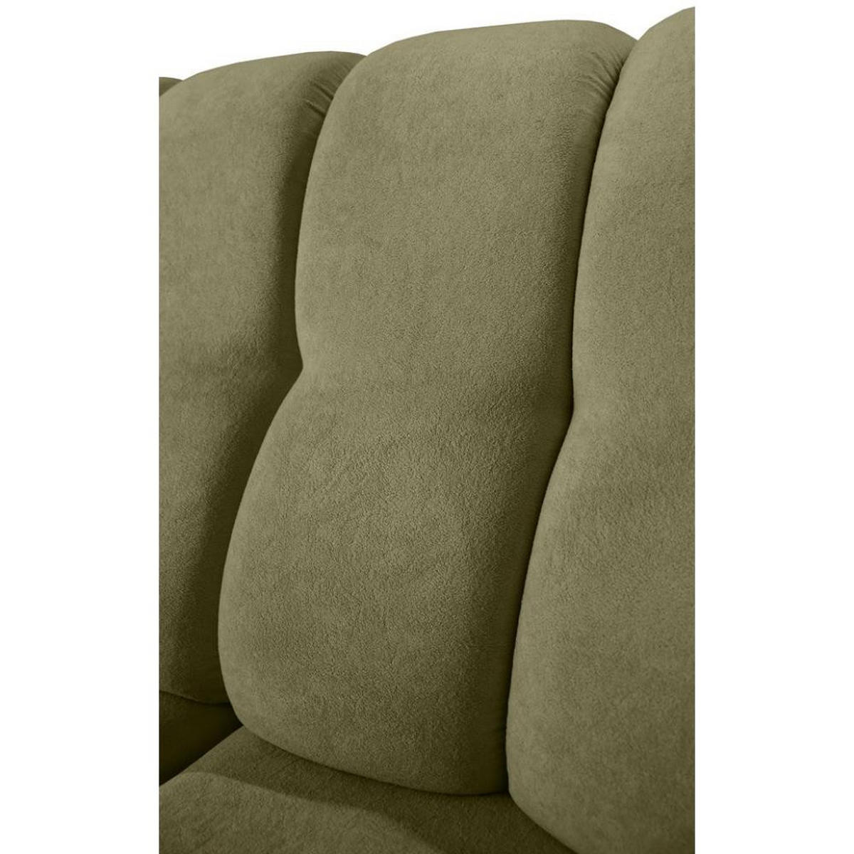ECKSCHLAFSOFA Zoja links grün - Schwarz/Grün, Textil (261/193cm) - Beautysofa