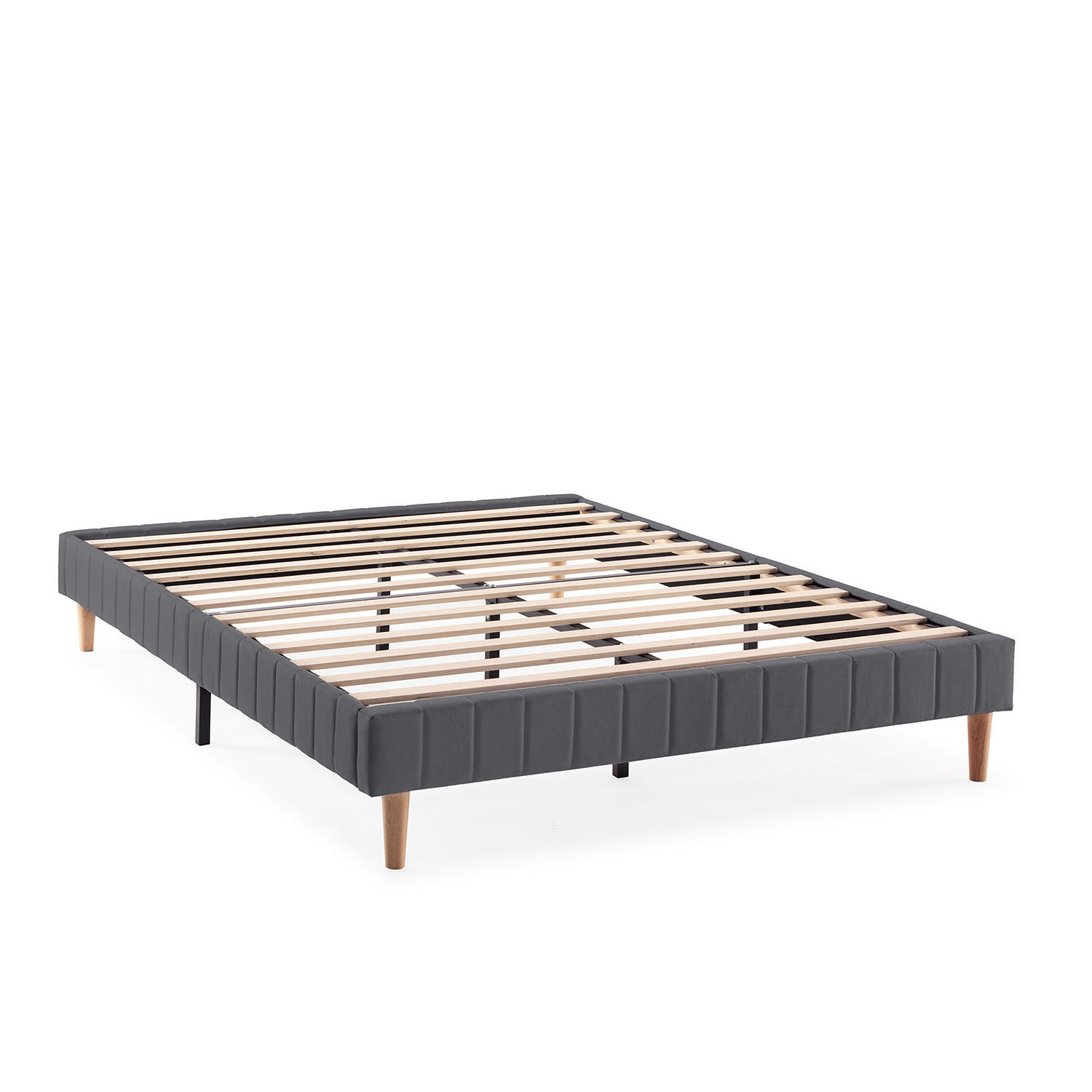 VS Venta-stock POLSTERBETT Dunkelgrau