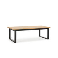 ESSTISCH Rina Schwarz 220/100/76 cm - Schwarz, Holz (220/100/76cm)