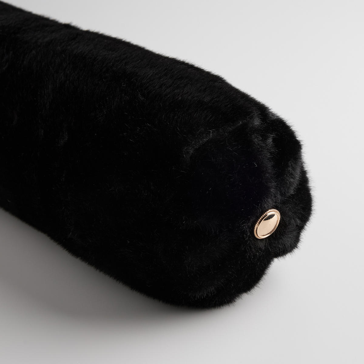 DEKO-ROLLENKISSEN Molisa - Schwarz, Textil (15.5cm) - home&you