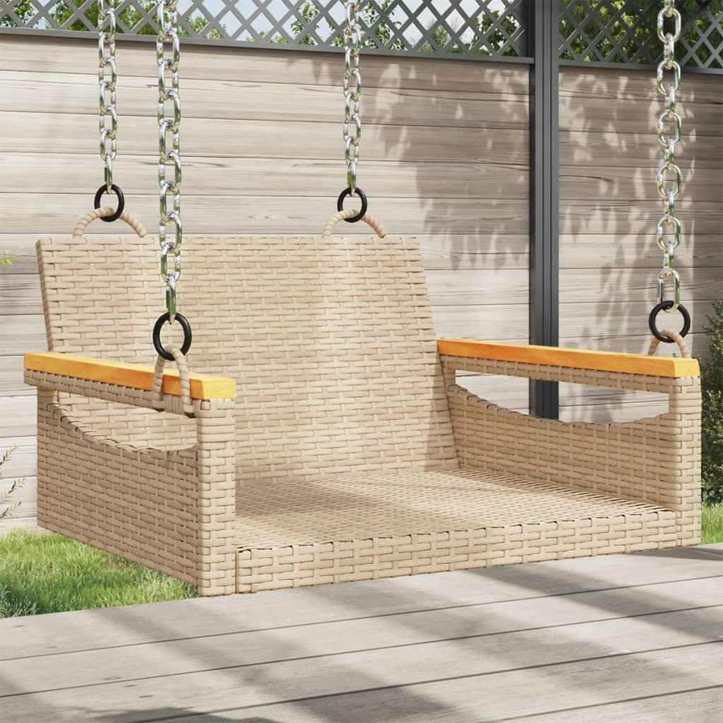 furnicato HÄNGESESSEL Beige 63cm × 62cm × 40cm
