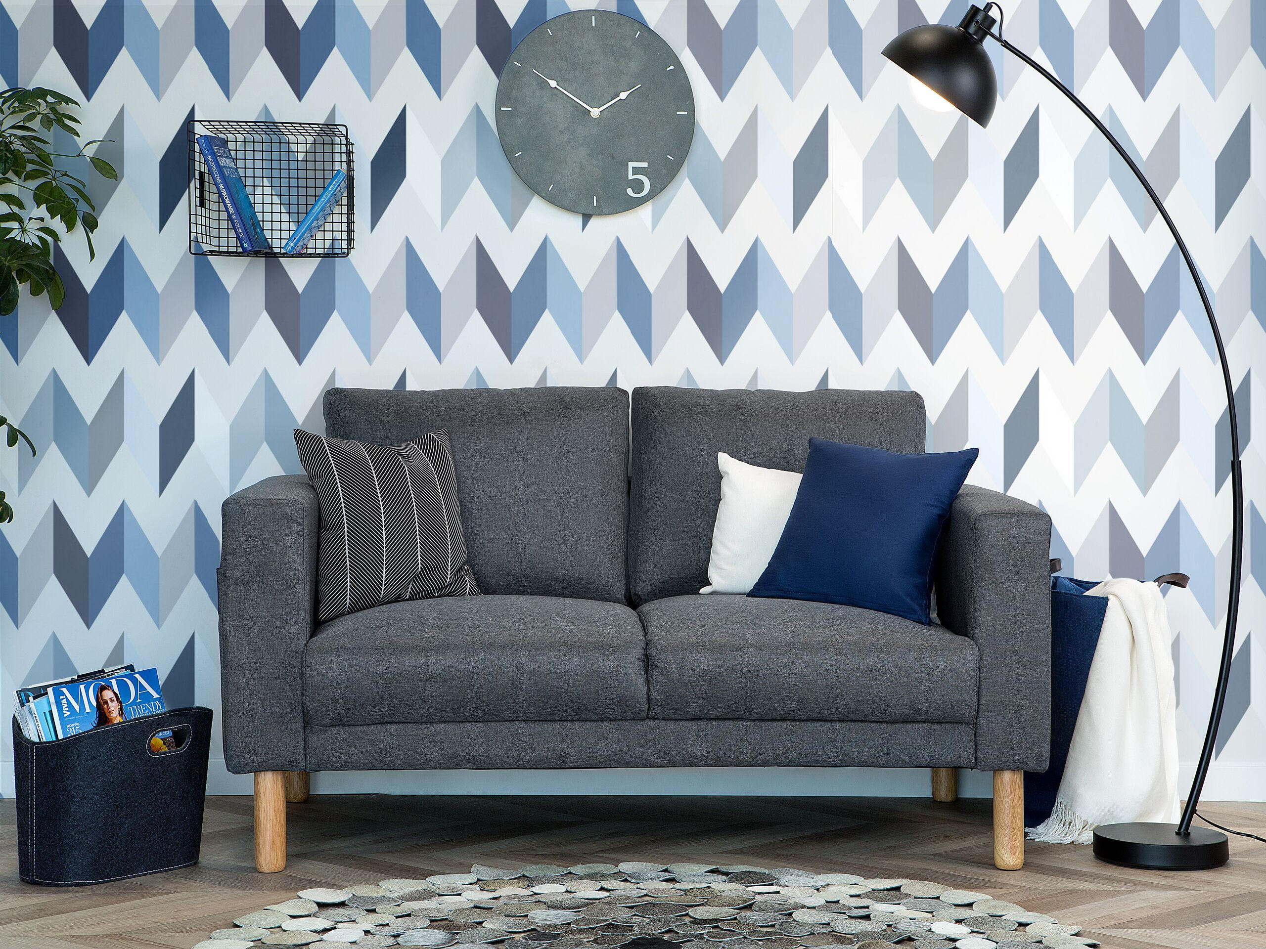 Thumbnail - Beliani Stehlampe, Schwarz, Metall, 25x155x25 cm, Lampen & Leuchten, Innenbeleuchtung, Stehlampen, Bogenlampen