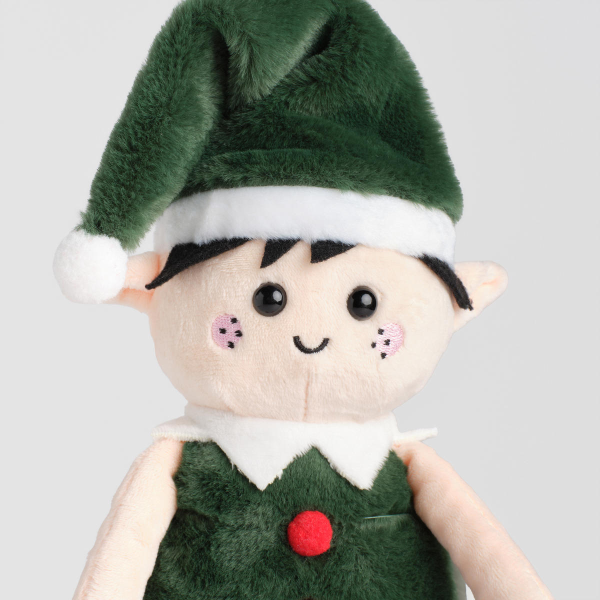 KUSCHELTIER Weihnachten Elfi, 40x11x7cm - Grün, Textil (7.5/40/11cm) - home&you