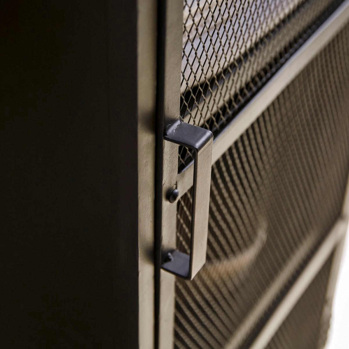 HOCHSCHRANK Alma Schwarz aus Metall - Schwarz, Metall (60/175/35cm) - Tikamoon