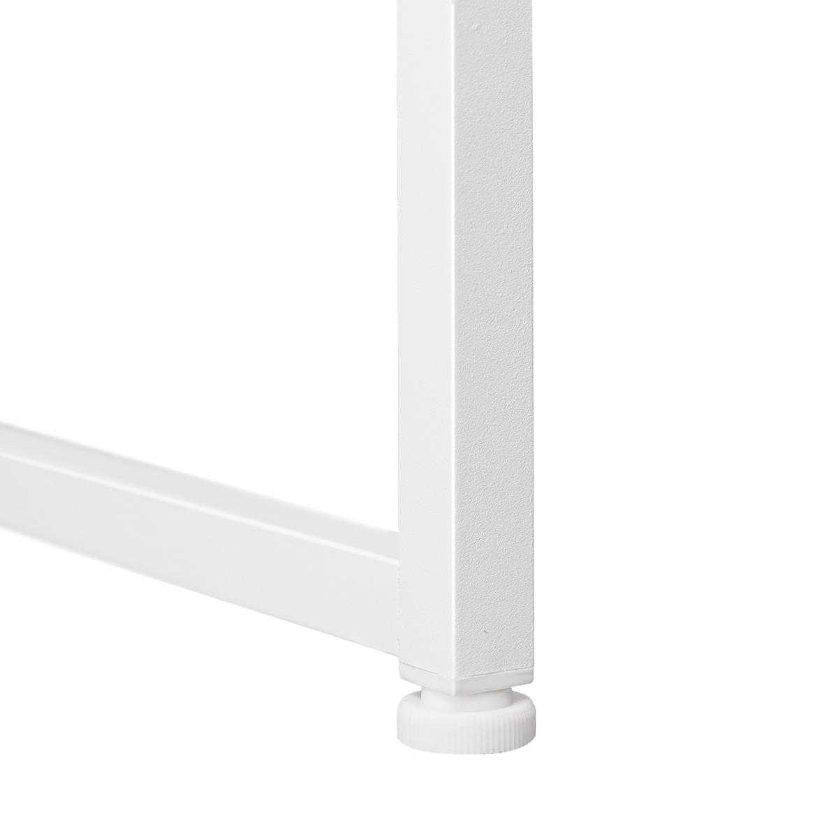 SCHMINKTISCH mit 3 Schubladen 115/55/81 CM und LED Beleuchtung Schminkspiegel Lichtleiste weiß 58/46 cm - Weiß, Holz (55/81/115cm) - VANITII