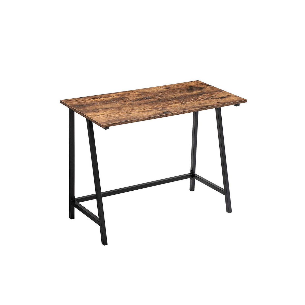SCHREIBTISCH INDUSTRIESTIL - Braun, Holzwerkstoff (100/50/75cm) - Hansiro