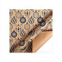 GESCHENKPAPIER – Weihnachts-Geschenkpapier – 43 x 300 cm – Braun - Braun, Papier (4/4/43cm)