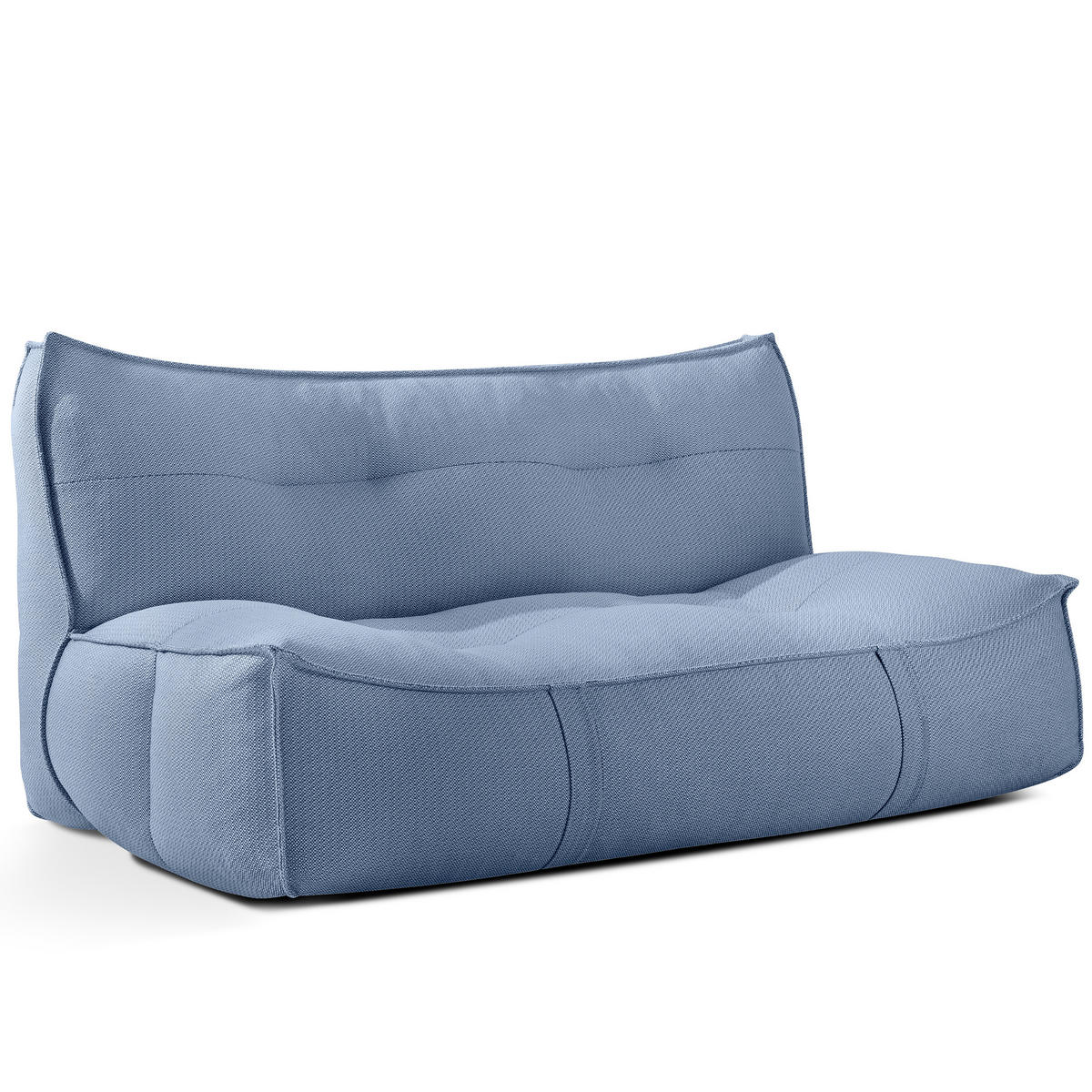GARTENSOFA LOVIA Lounge, Marineblau/Weiß - Dunkelblau, Textil (177/82/106cm) - KONSIMO®