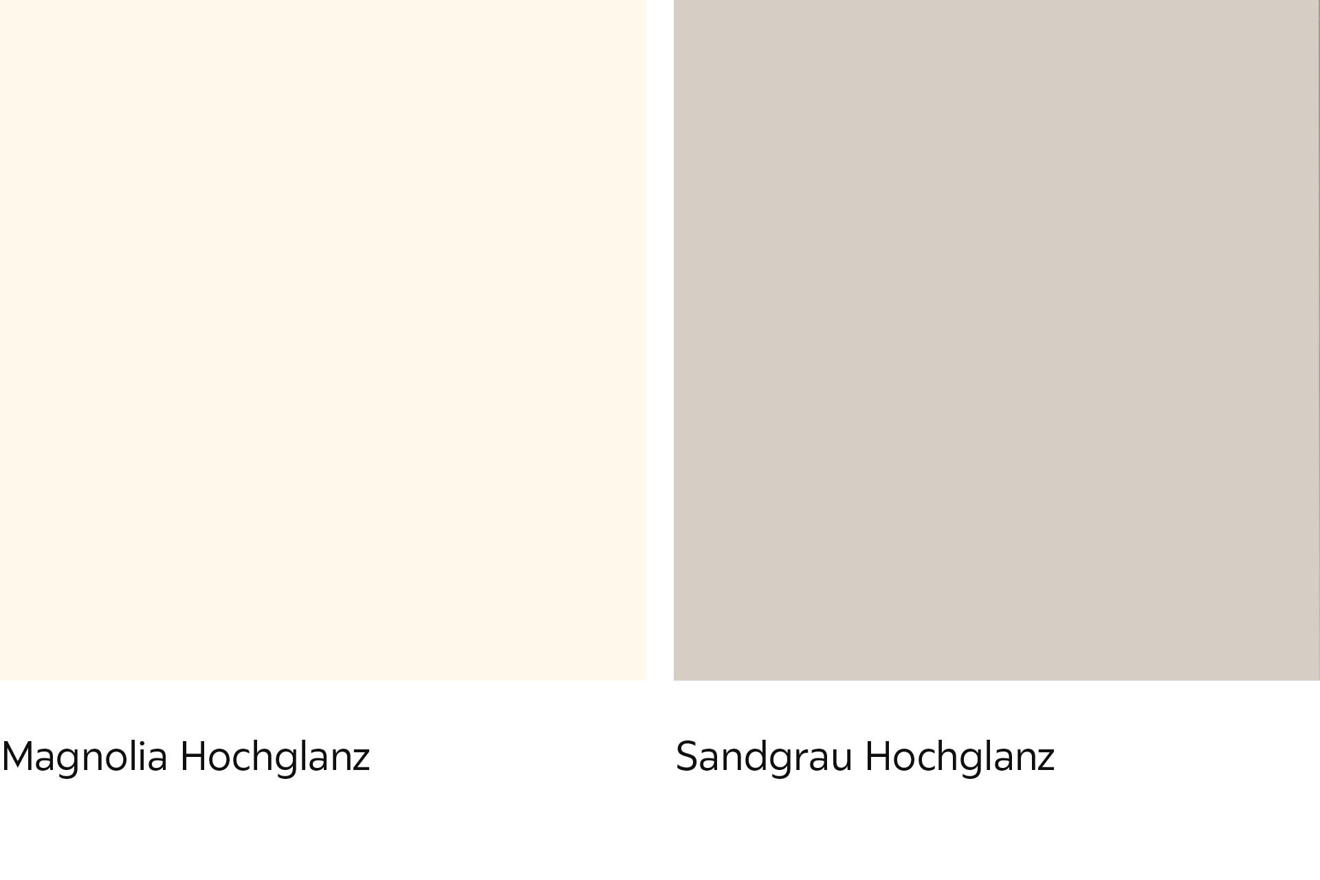 Magnolia und Sandgraue Fronten
