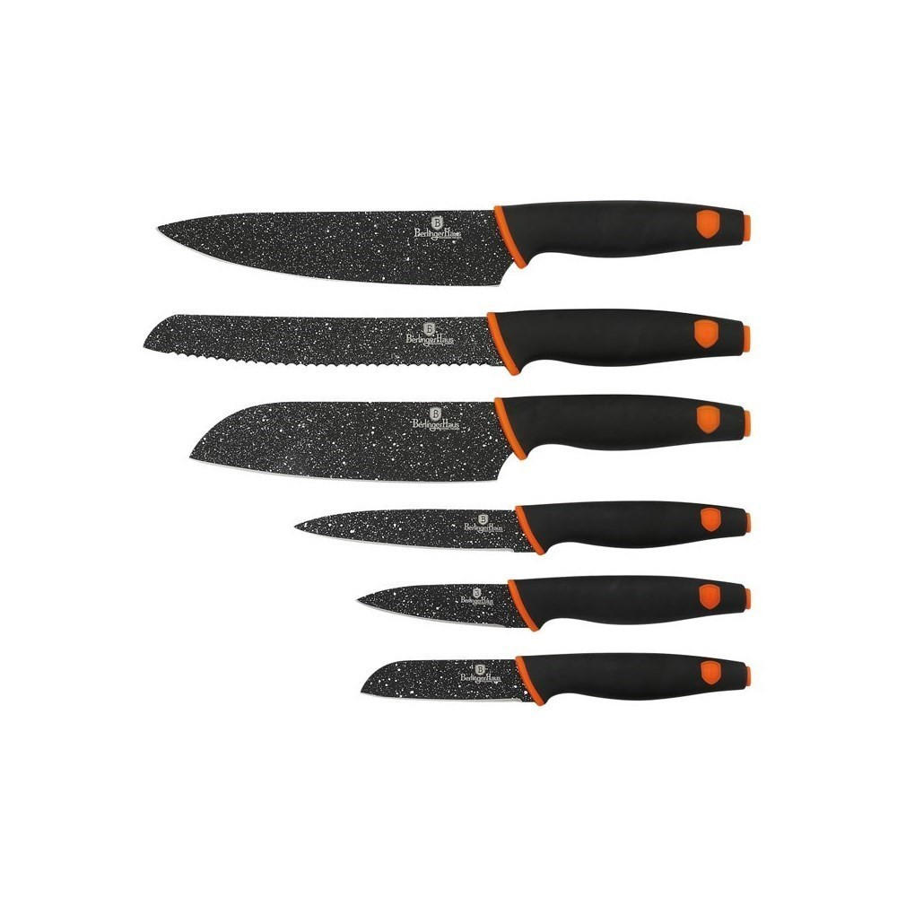 MESSERSET Schwarz 30/10/30 cm BH2111 - Schwarz, Metall - Berlinger Haus