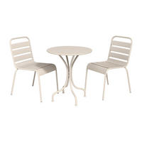 GARTENESSGRUPPE im Set - 2 -Sitzer - Stahl - beige - MIRMANDE - Beige, Metall - Vente-Unique