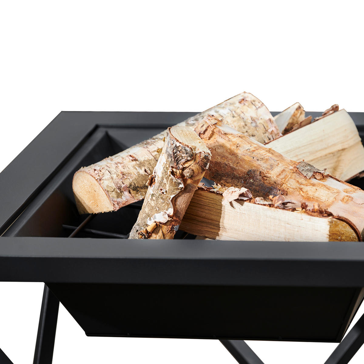 FEUERSTELLE Holz 60 cm - Grau, Metall (60/52/60cm) - Teamson Home