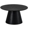 COUCHTISCH rund Schwarz 80/80/45 cm - Schwarz, Holz (80/80/45cm) - Furnhouse
