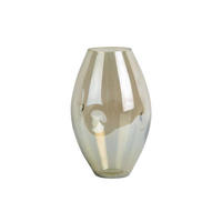 VASE Luster Organic Grün 15/15/23.5 cm - Grün, Glas (23.5cm) - Present Time