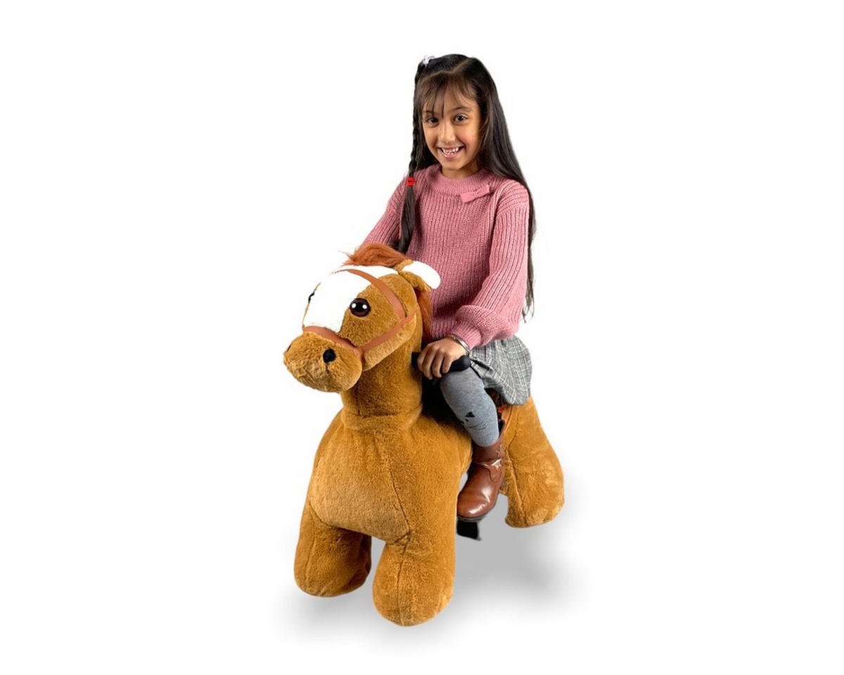 REITPFERD Jolly braun - Braun, Kunststoff (80/48/75cm) - TPFLiving