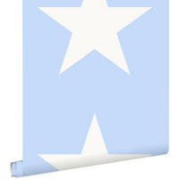 TAPETE Sterne 53 cm x 10.05 m - Blau, Papier (53/0.1cm) - ESTAhome