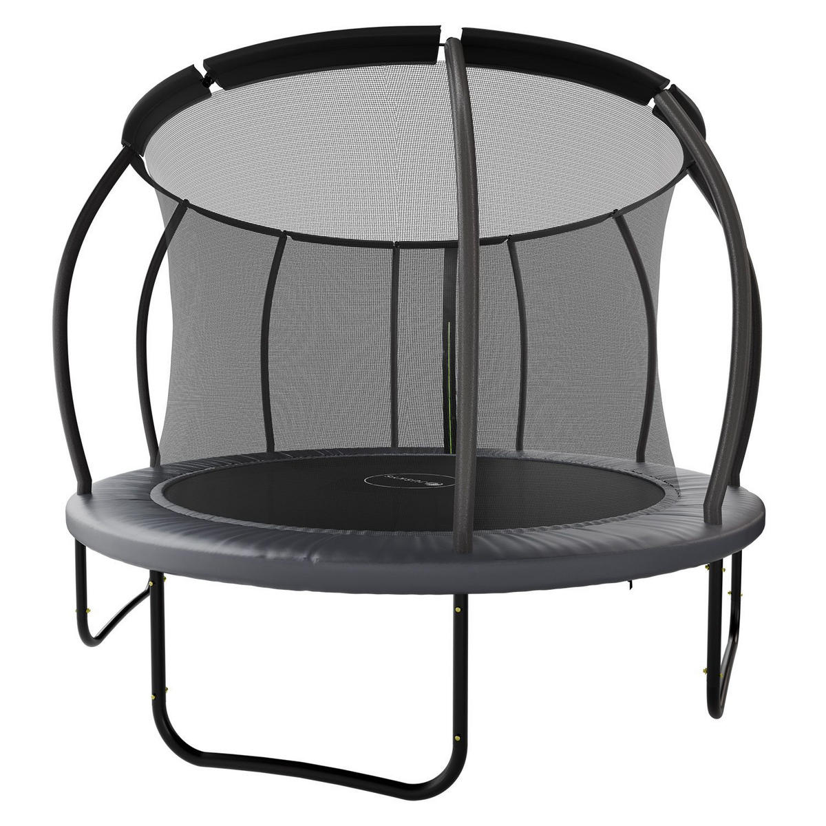 TRAMPOLIN SkyBounce L 366cm schwarz - Schwarz, Metall (366/366/269cm) - Juskys