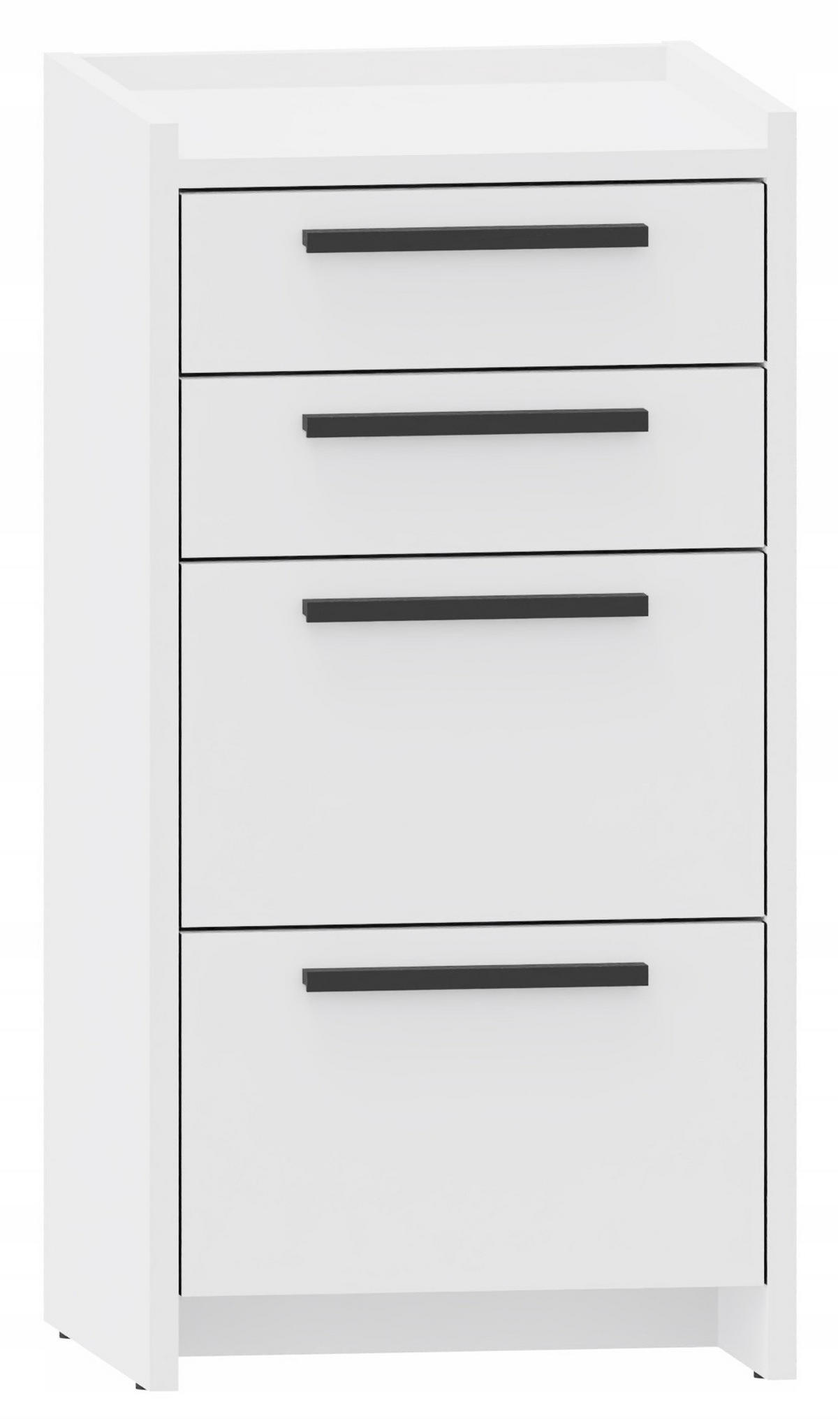 KOMMODE ALTIVO 2SW2SN Weiß 36/35,6/70,4 cm - Weiß, Holzwerkstoff (36/70.4/35.6cm) - Matkam Möbel