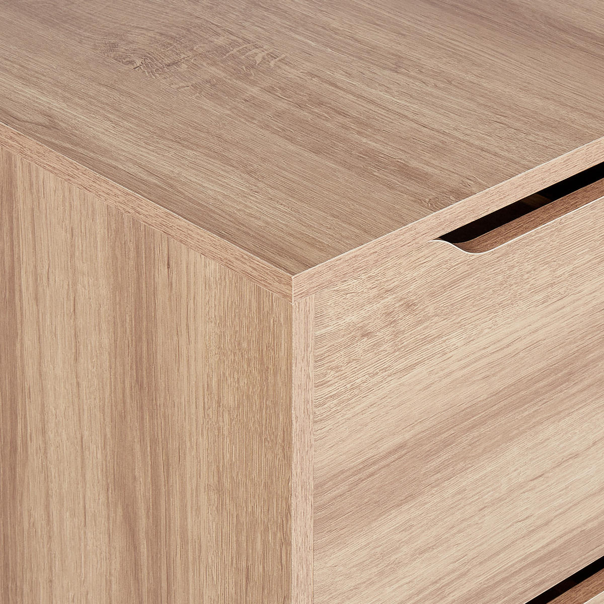 WASCHBECKENUNTERSCHRANK 60 cm Hellbraun Cariacica - Hellbraun, Holzwerkstoff (60/80/45cm) - Beliani