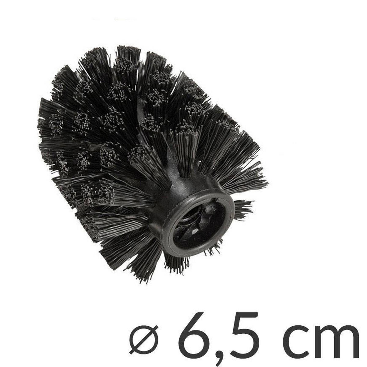 WC-BÜRSTE mit dichtem Edelstahlbehälter Olmedo 8,5/8,5/37 cm - Silberfarben, Metall (8.5/37/8.5cm) - Wenko