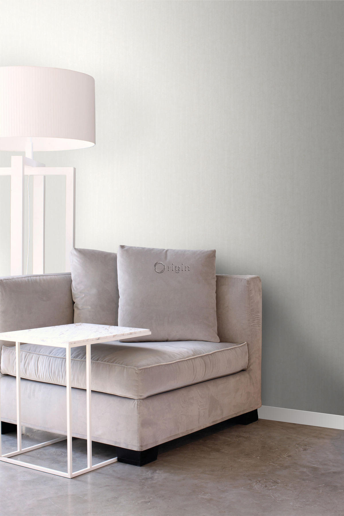 TAPETE feine Streifen 53 cm x 10.05 m - Weiß, Papier (53/1000cm) - Origin Wallcoverings