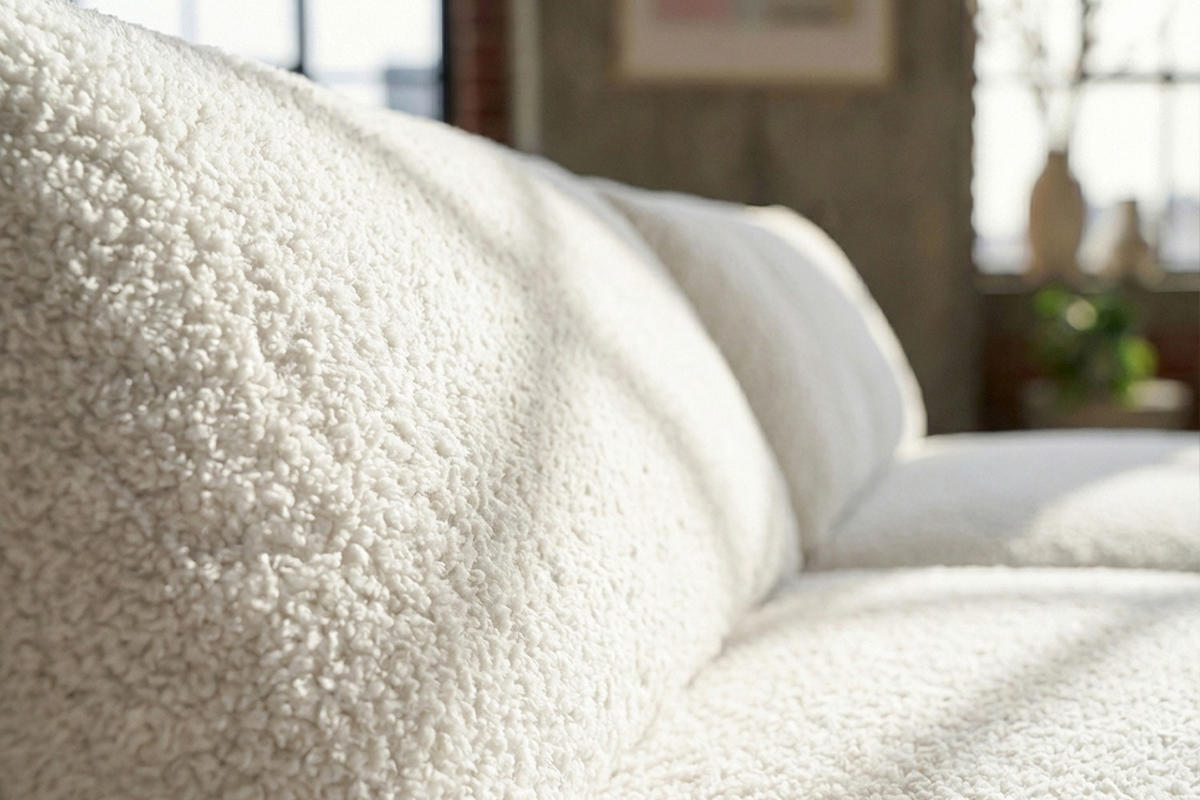 BIG SOFA PADANA Weiß Flachgewebe - Schwarz/Weiß, Kunststoff/Textil (410/86/166cm) - KAWOLA