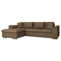 ECKSOFA Diana, Seite: Links - Nussbaumfarben, Holz/Textil (280/160cm) - MIRJAN24
