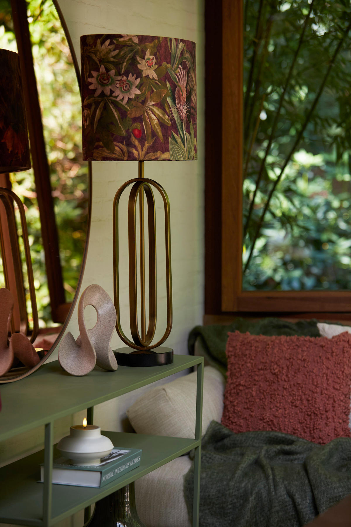 LAMPENFUSS Aster Bronze Ø16/55 cm - Bronzefarben, Metall (16/16/55cm) - Light & Living