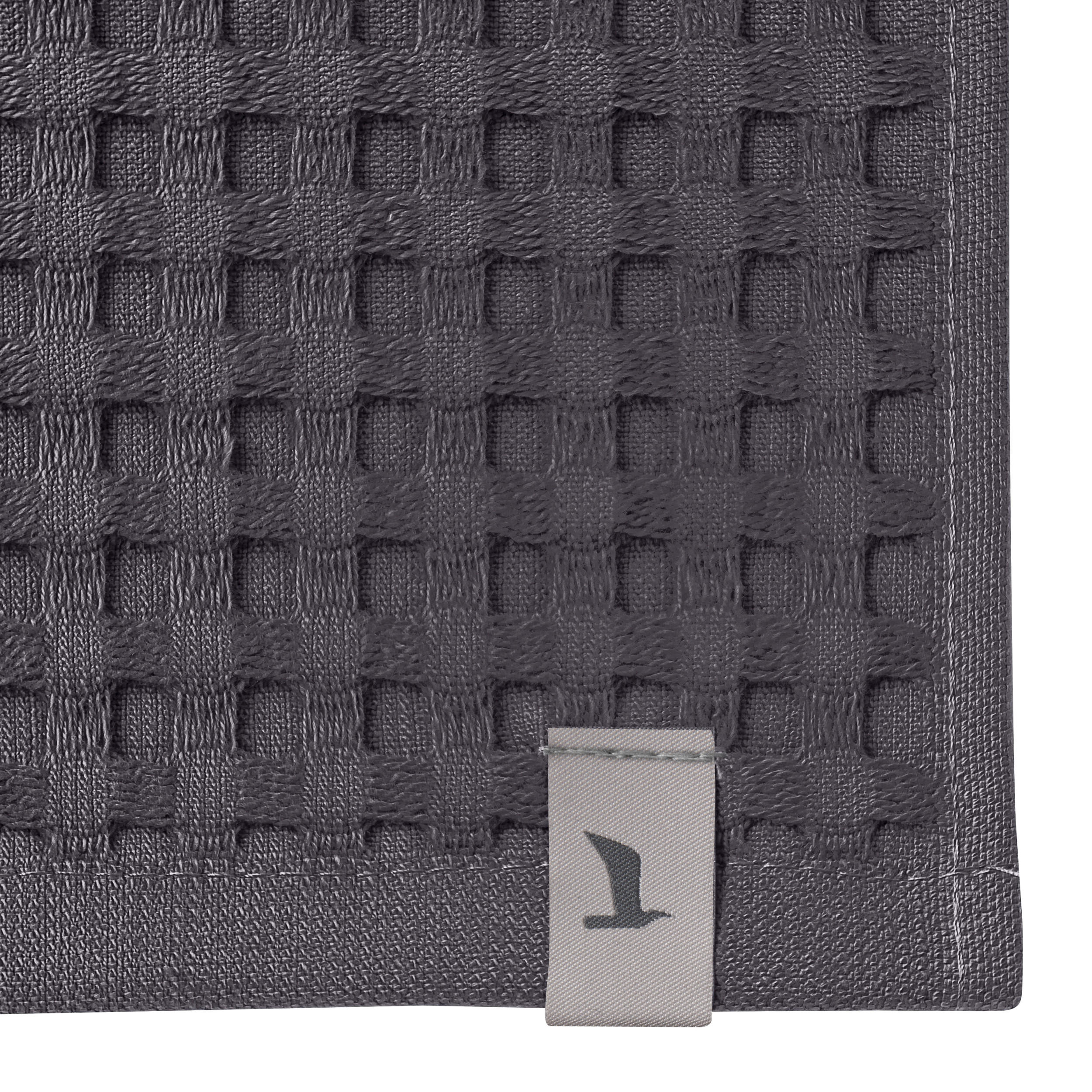 HANDTUCH PIQUÉE - Graphitfarben, Textil (50/100cm) - MÖVE